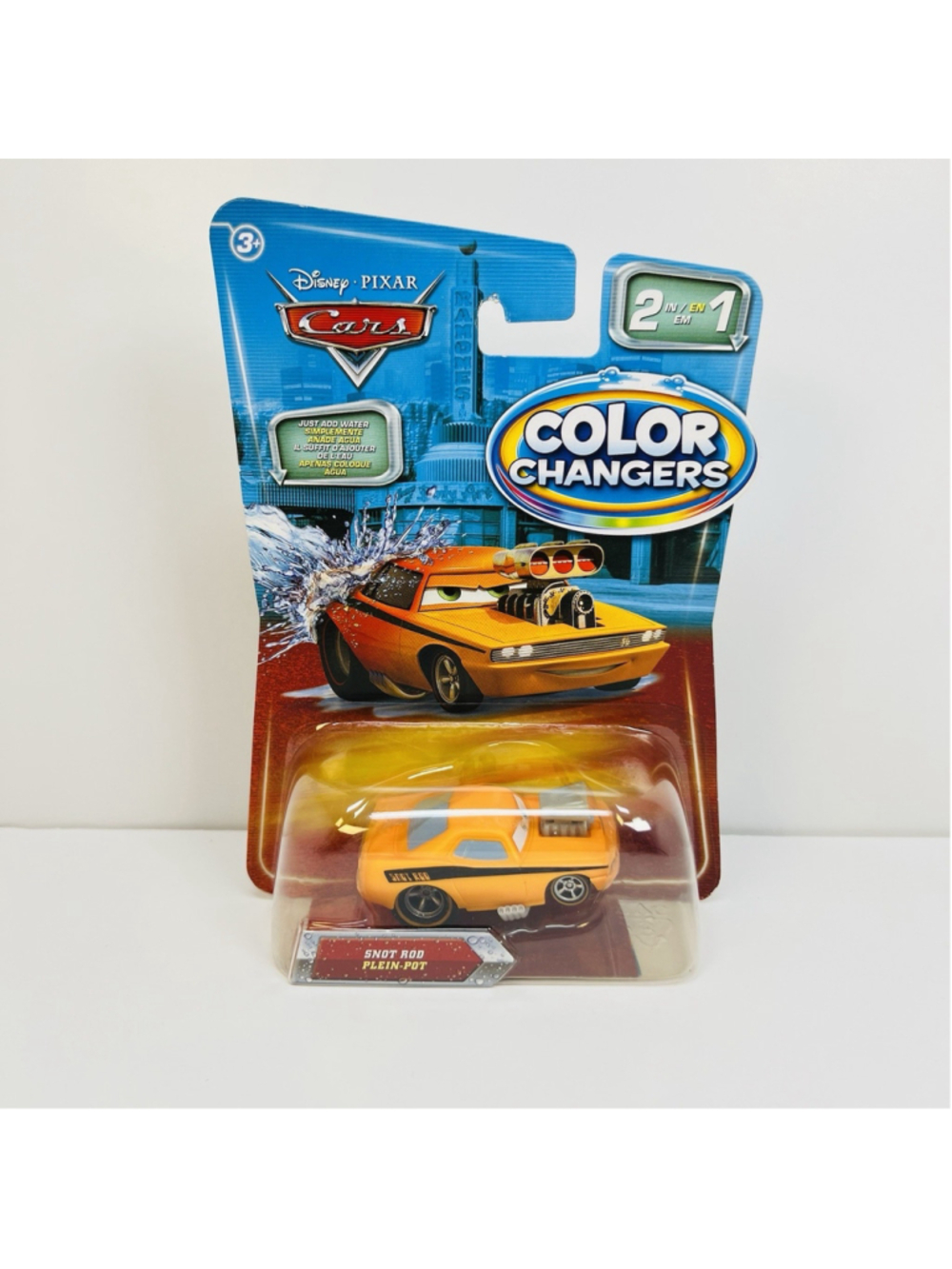 Disney Pixar Cars Snot Rod Color Changers 2009 Mattel Die-Cast Toy Car T5644 NEW